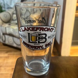 Lakefront Brewery Inc pint glass